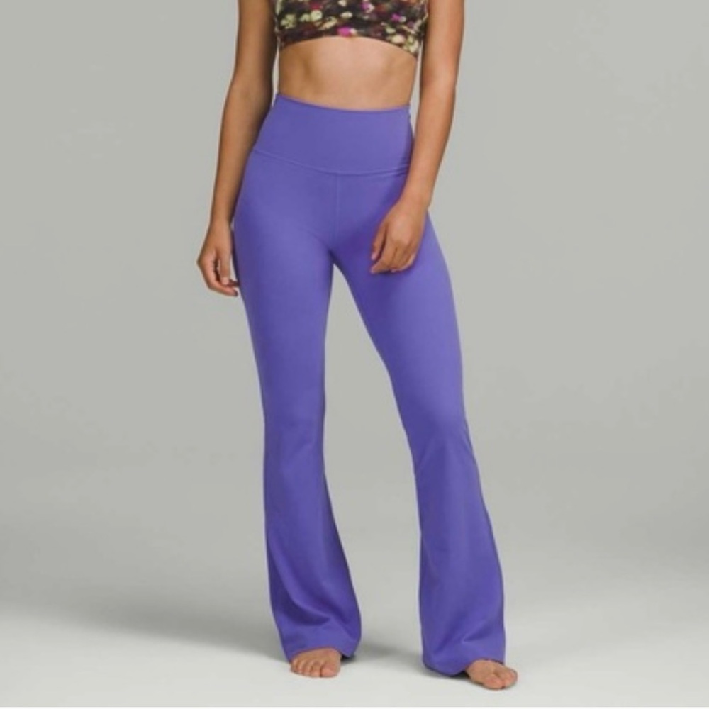 Lululemon Groove Super-High-Rise Flared Pant Nulu Charged Indigo